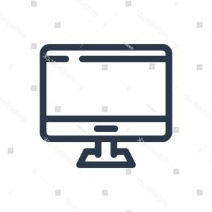 300x300 Stock Illustration Desktop Computer And Drawing Tools Arenawp