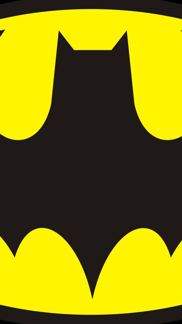 640x1136 Download Wallpaper Batman Drawing Logo, Batman Emblem