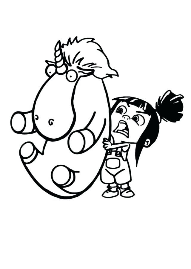 640x900 Funny Unicorn And Teen Coloring Pages Printable