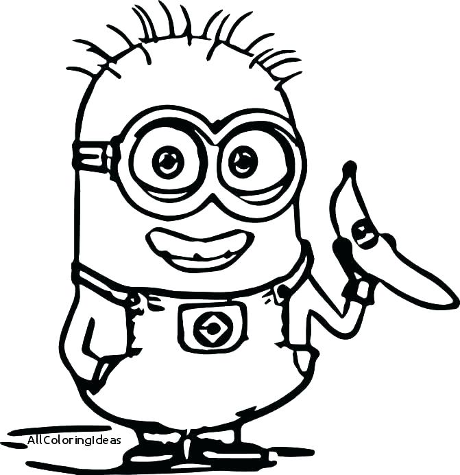 671x692 Marvelous Free Coloring Pages Minions Printable Despicable Me