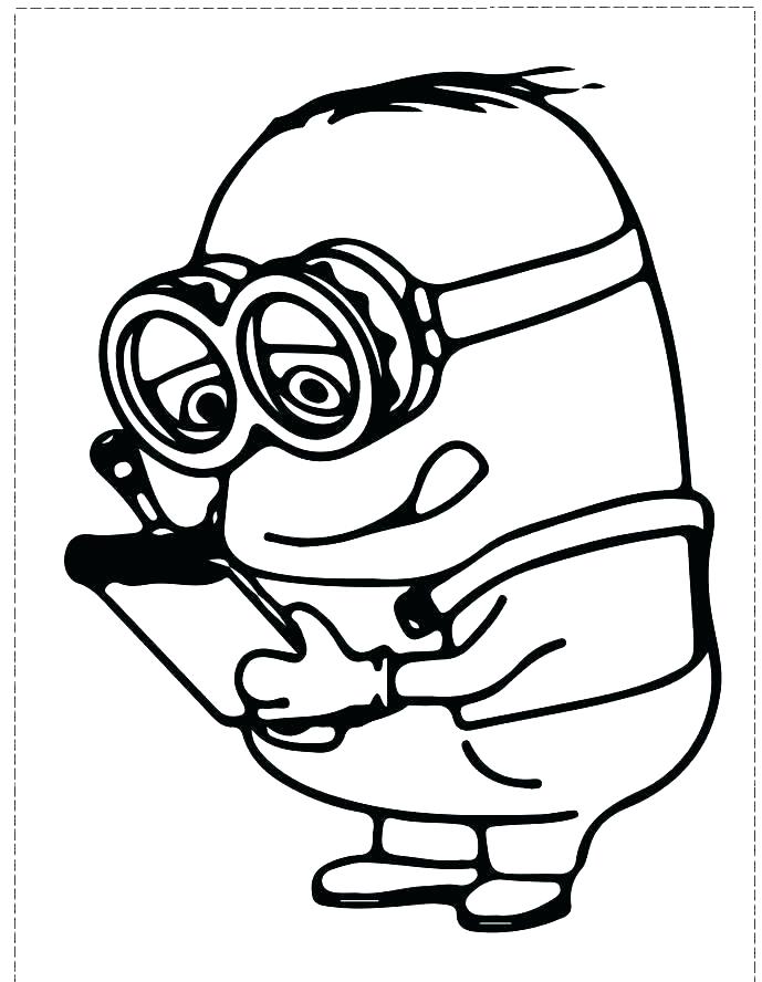 689x888 Despicable Coloring Pages Minion Extraordinary Minions Cowboy