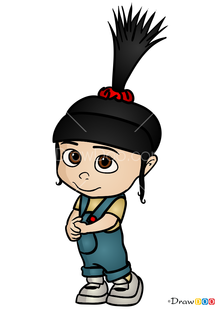 709x998 How To Draw Agnes, Despicable Me
