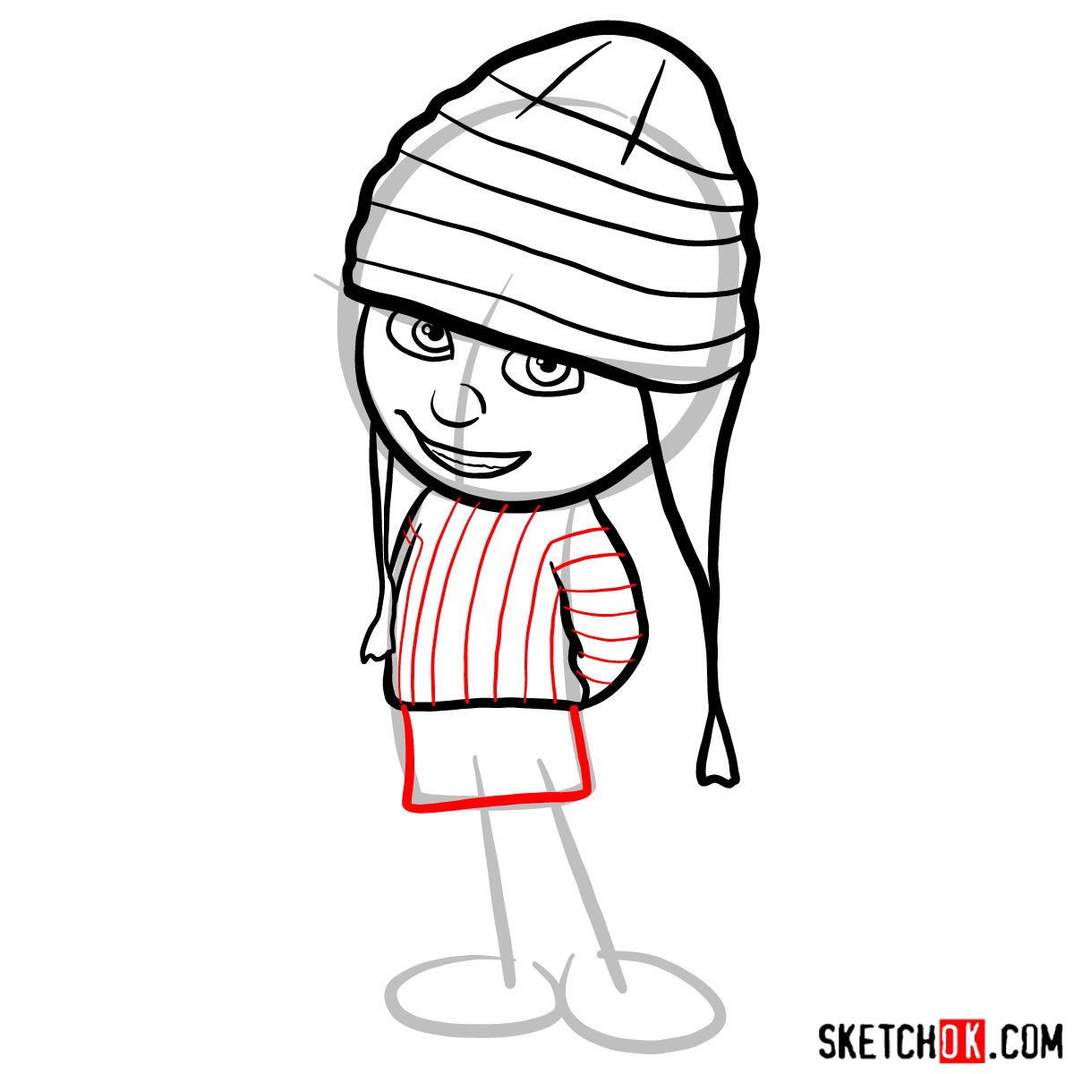 1200x1200 How To Draw Edith Gru Despicable Me