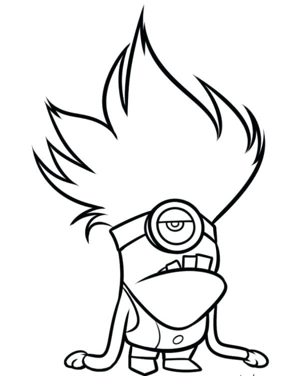 600x751 Despicable Me Coloring Pages Evil Minion Despicable Me Coloring