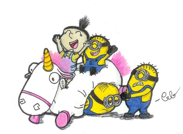736x537 Despicable Me Drawing Unicorn Pics Download