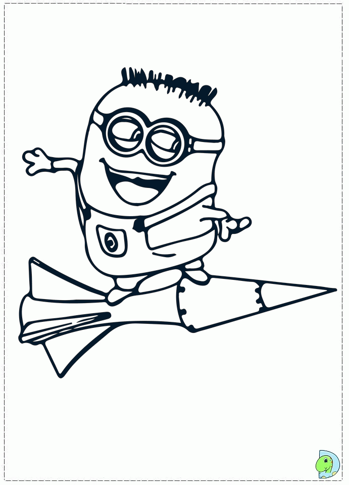 691x960 Despicable Me Fluffy Unicorn Coloring Pages