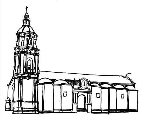 466x388 san juan bautista church in catacos before the earthquake