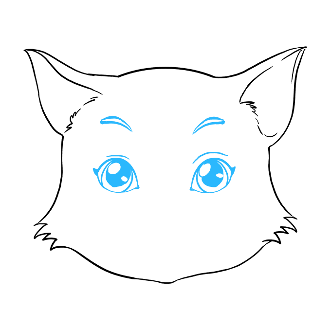 680x678 How To Draw A Cat Face