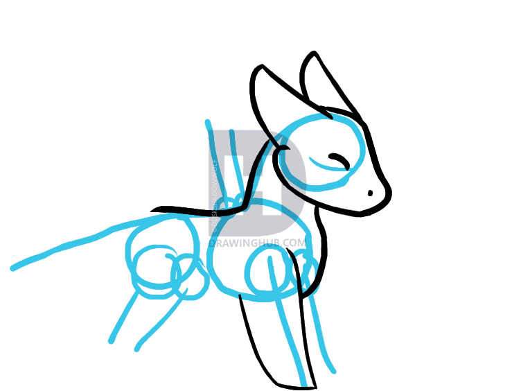 752x564 How To Draw A Simple Dragon, Step