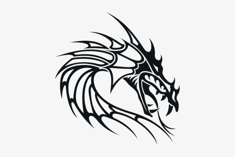 820x550 Image Black And White Stock Dragon Tribal Design Ideas