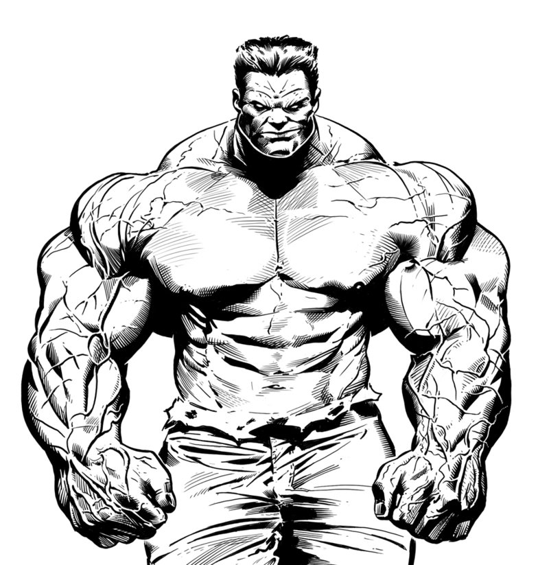 800x823 Hulk Drawing Detailed For Free Download