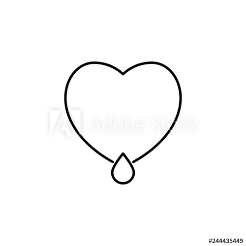 500x500 Bleeding Heart Icon Element Of Valentine's Day Icon For Mobile