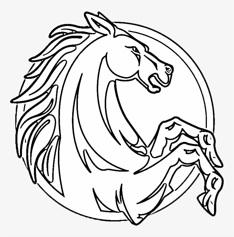 820x830 Realistic Horse Head Coloring Pages