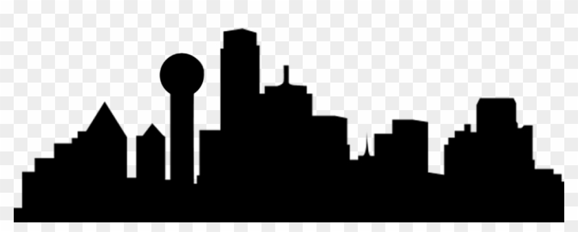 840x337 Dallas Skyline Clipart