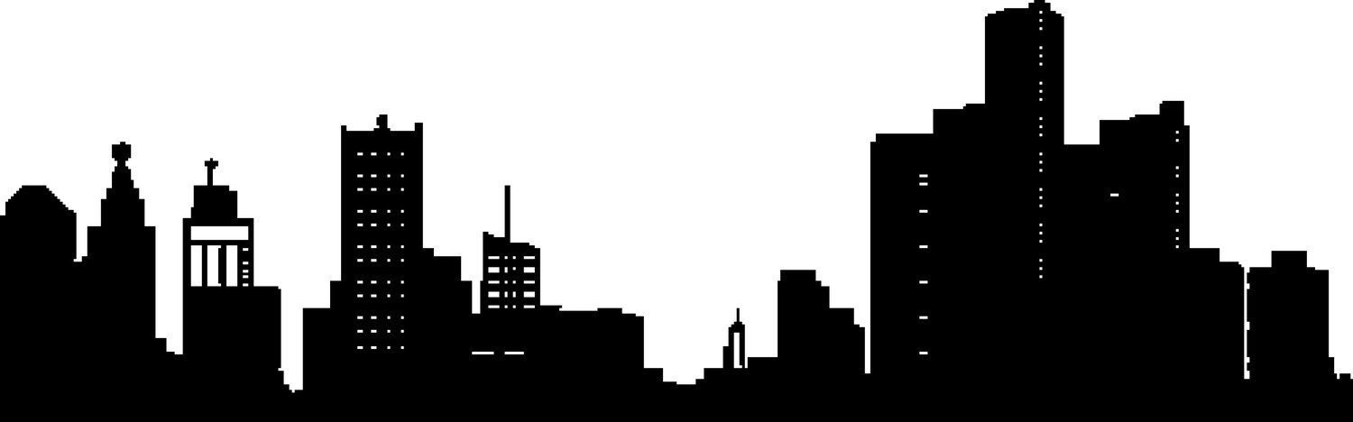 1500x468 Detroit Skyline Drawing