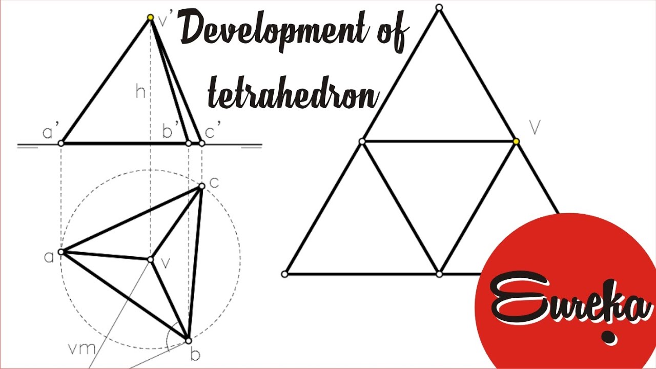 1280x720 Drawing Tutorial Of Tetrahedron
