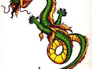 320x240 Dragon Drawings In Color Chinese Dragon In Color Davenevanxaviour