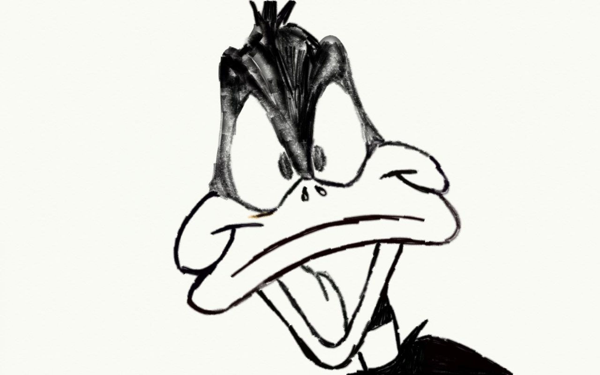 1920x1200 Pencil Drawings Of Cartoon Characters And Daffy Duck Pencil