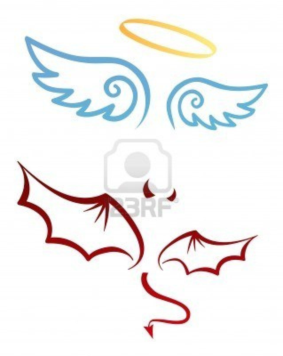 957x1200 Angel And Devil Attributes