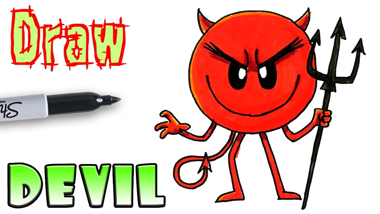 1280x720 How To Draw The Devil Emoji Movie
