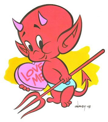 355x400 Vintage Cartoon Hot Stuff The Little Devil Has A Special Meaning