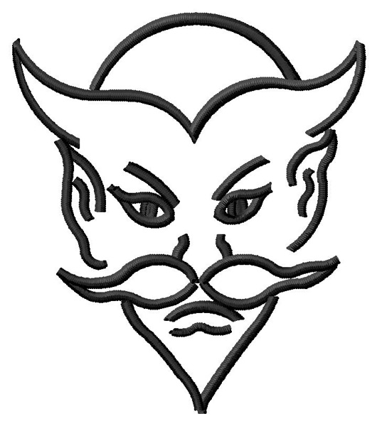 530x600 Devil Drawing Outline For Free Download