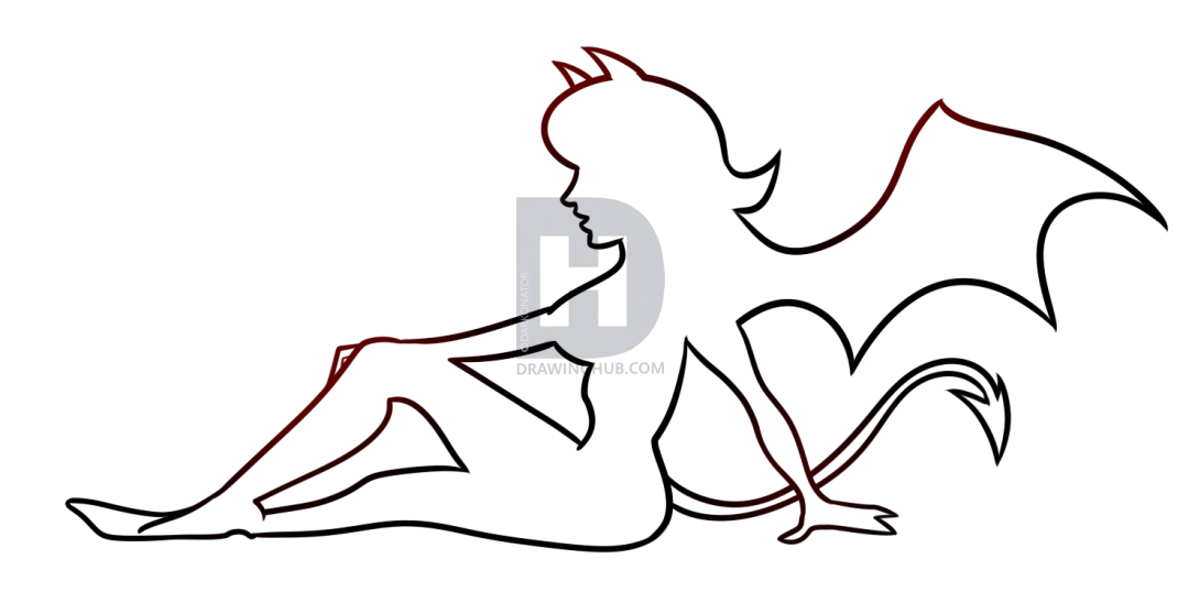 1080x538 She Devil Pin Up Art Drawing Lesson, Step