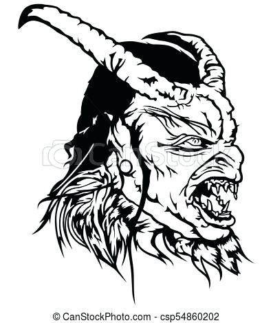 397x470 Devil Face Drawing Devil Face Drawing Easy