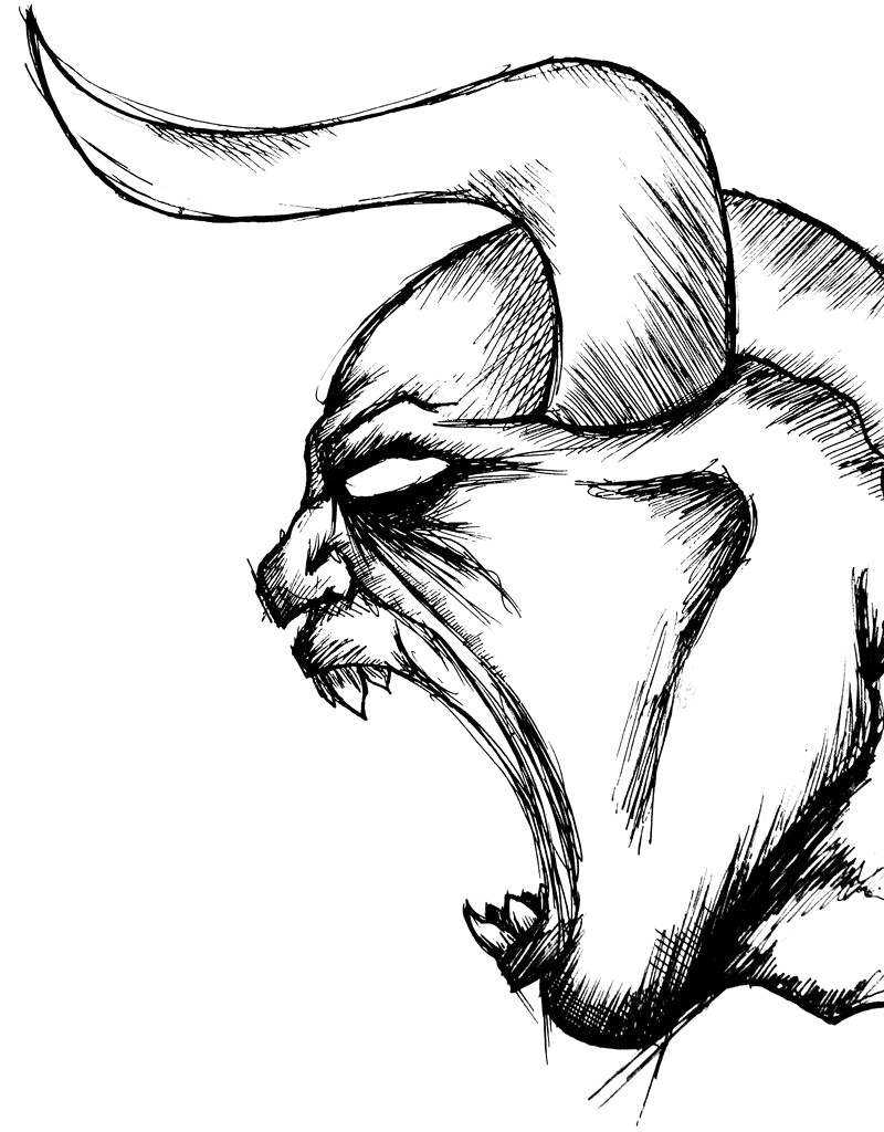 800x1024 Devil Drawing