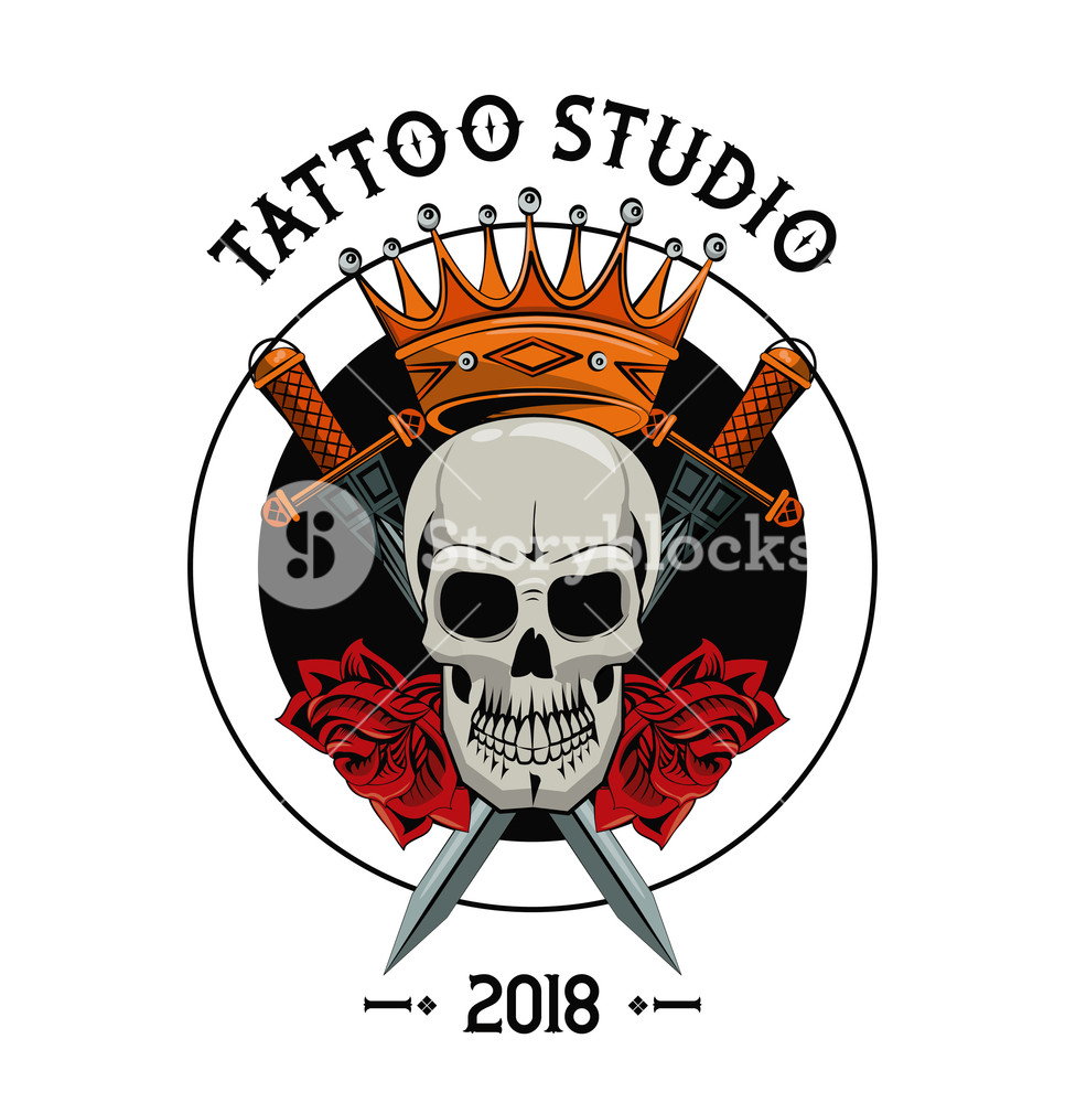 966x1000 Old School Tattoo Devil Skull Drawing Design Vector Illustration