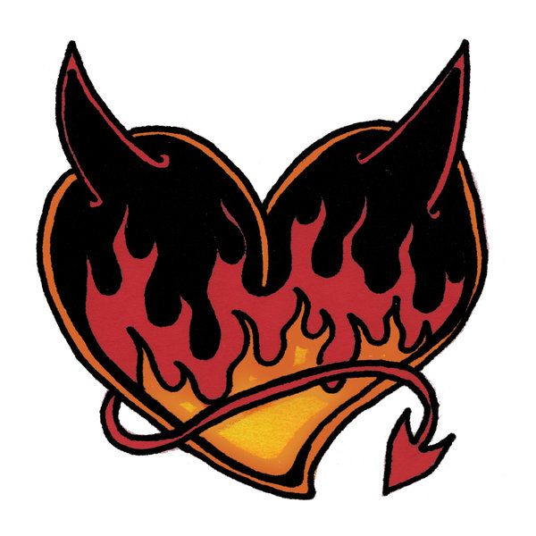 600x600 Devil Heart Tattoo Design Devil In Devil Tattoo, Tattoo