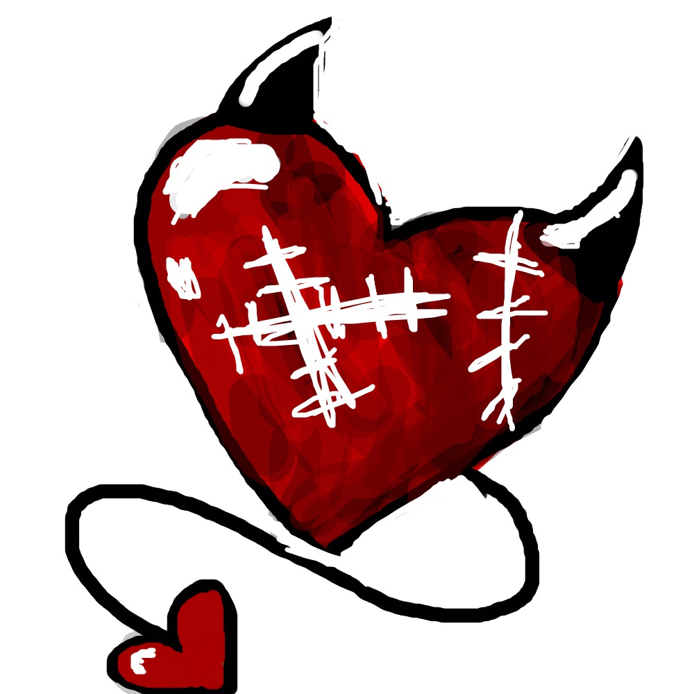 1000x1000 Devil Heart A Other Speedpaint Drawing