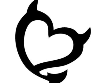 340x270 Devil Horns Decal Etsy