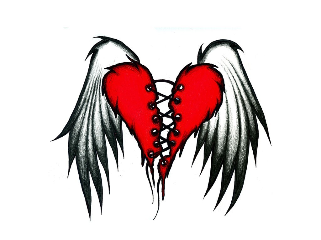 1024x768 Draw Devil Easy Heart