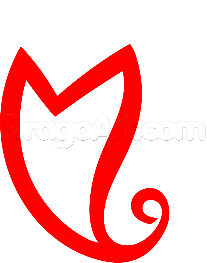 681x864 Draw A Devil Heart Tattoo, Step