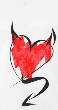 190x362 Heart Devil Men's Premium T Shirt Spreadshirt