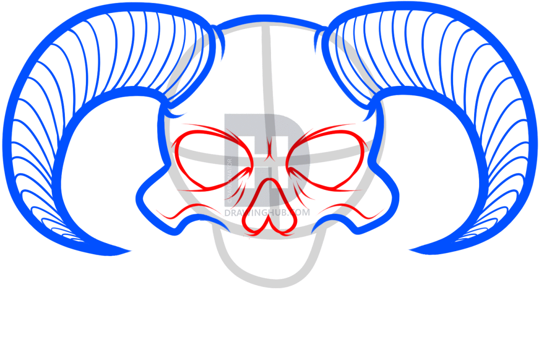 1080x685 How To Draw A Devil Skull, Devil Skull Tattoo, Step