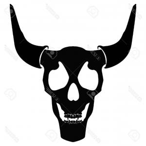 300x300 Old School Tattoo Devil Skull Drawing Design Vector Illustration