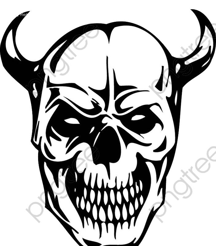 703x800 Transparent Devil Skull Png Format Image With Size