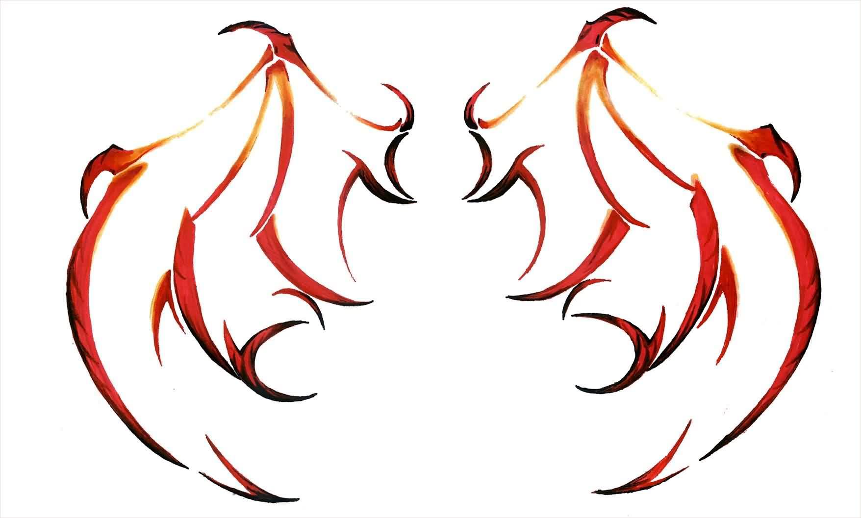 Devil Wings Drawing | Free download on ClipArtMag