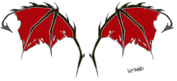 Devil Wings Drawing | Free download on ClipArtMag