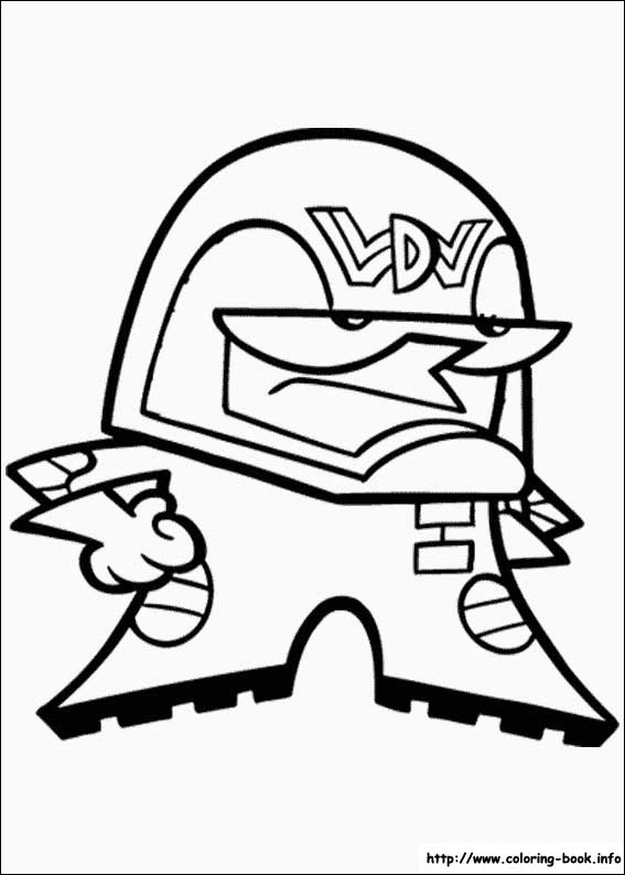 567x794 Dexter's Laboratory Coloring Picture