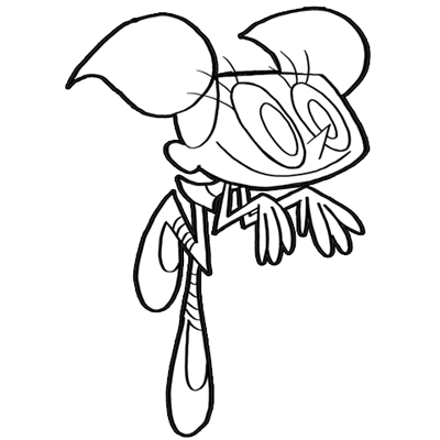 400x400 How To Draw Dee Dee From Dexter's Lab With Easy Step