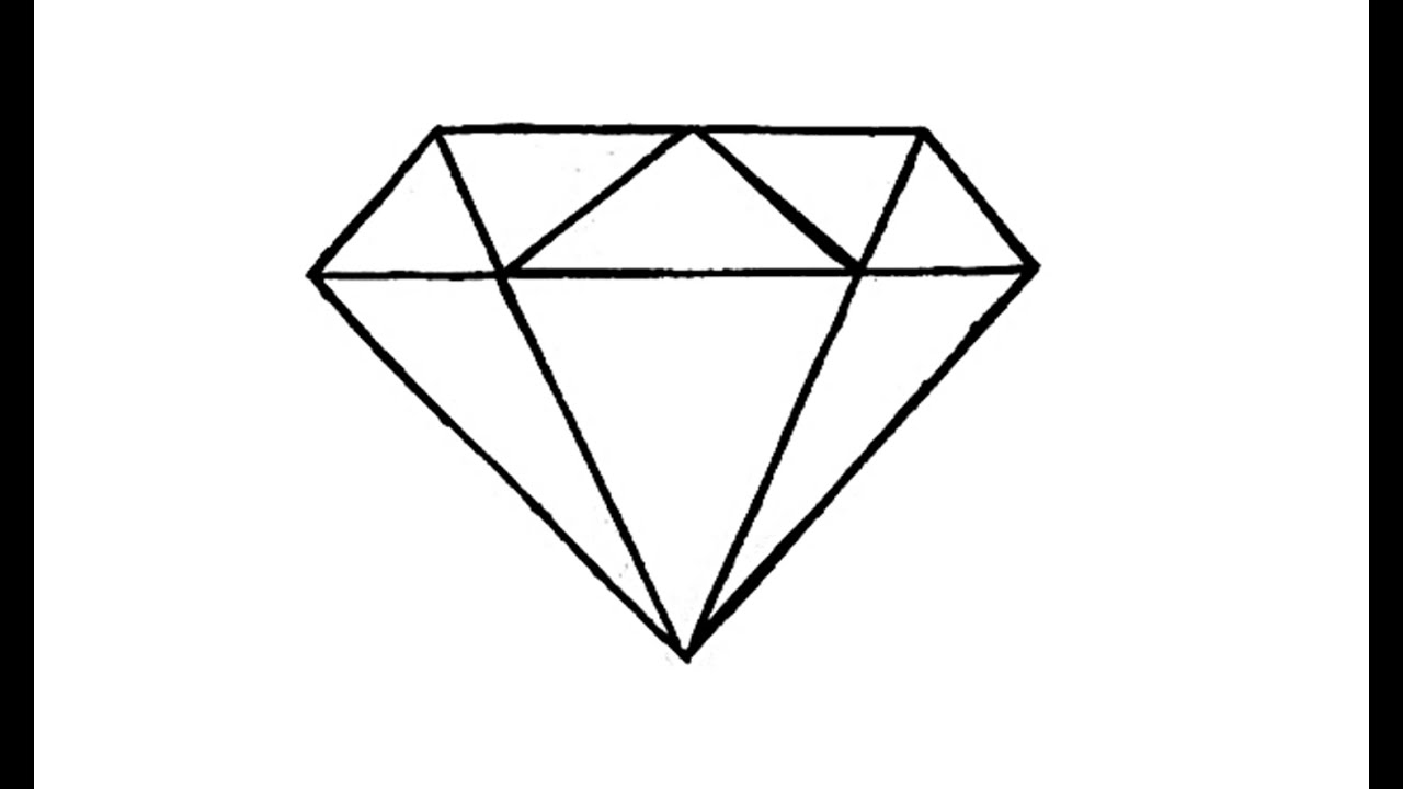 1280x720 How To Draw A Diamond