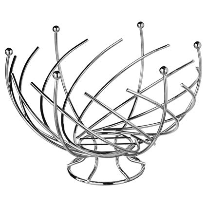 425x425 Black White Spiral Fruit Basket Kitchen Home