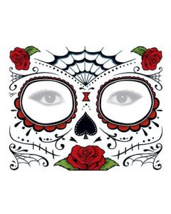 240x300 Day Of The Dead Temporary Tattoos