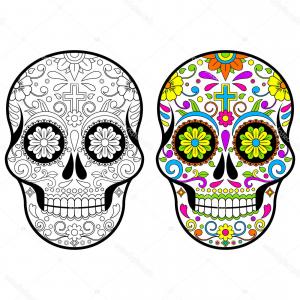 300x300 Photostock Vector Calavera Sign Dia De Los Muertos Mexican Day