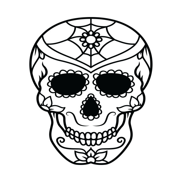 Dia De Los Muertos Skull Drawing | Free download on ClipArtMag