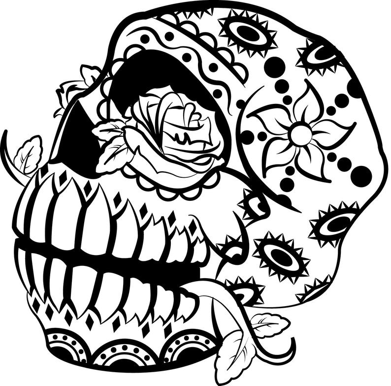 794x784 Sugar Skull Day Of The Dead De Los Muertos Etsy