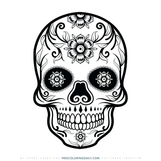 626x626 Dia De Los Muertos Coloring